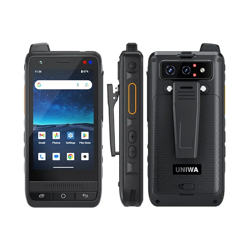 スマートフォン本体 YUKIiPhone NEW Global Edition UNIWA F400 4G Zello Walkie Talkie Smartphone 4