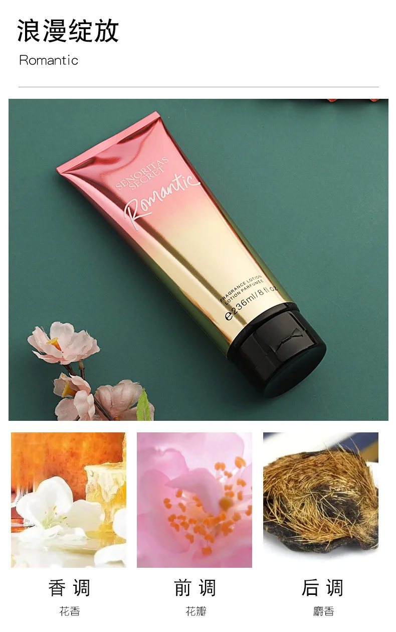236ml Victoria Fragrance Women's Body Lotion Moisturizes and improves the dryness of skin Skin care