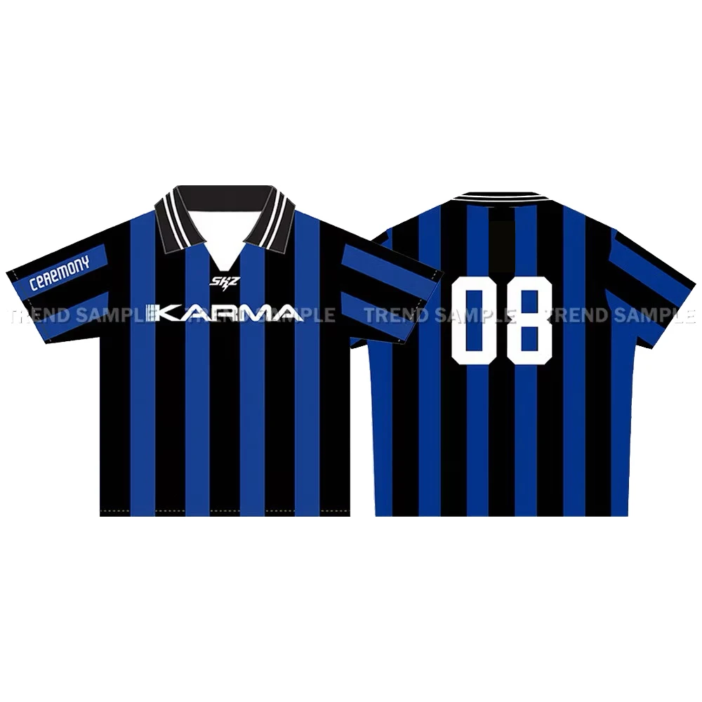 KPOP Stay KARMA Album Fans Support Shirts FELIX BANGCHAN HYUNJIN Streetwear Loose Clothes Tshirt Short Sleeve Tops T-shirt 2