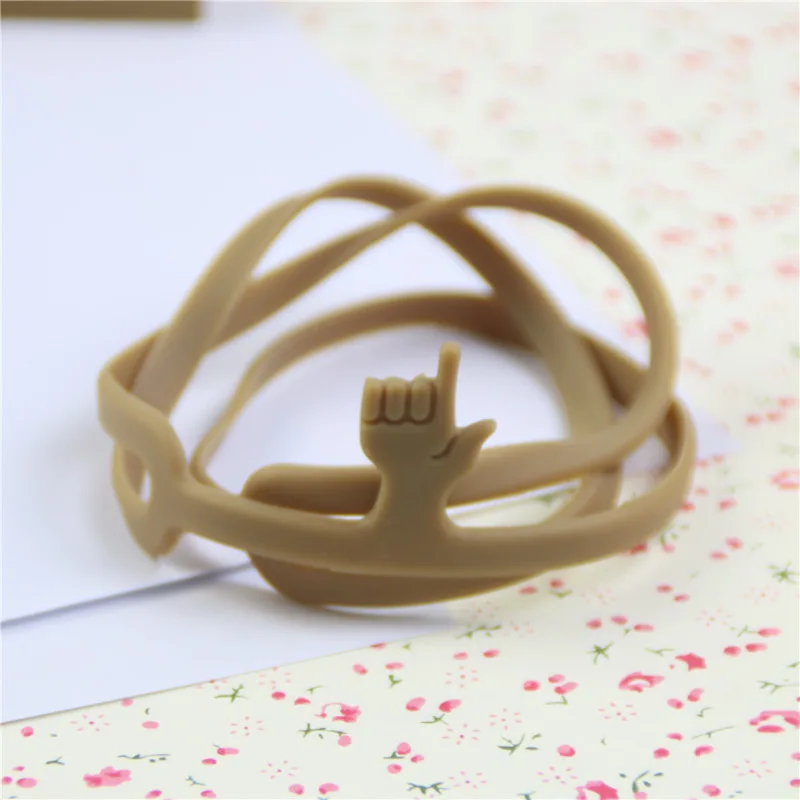 Bookmarks Stationery Supplies Silicone Bookmark Cute Silicone Finger Pointing Bookmark 1 Piece