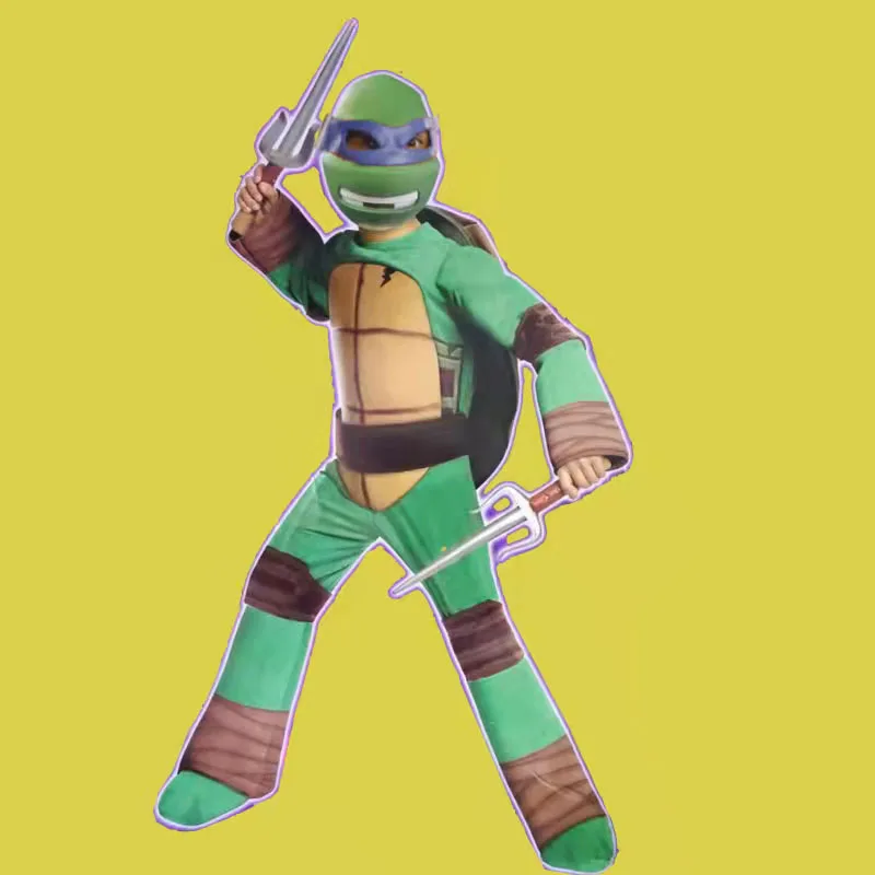 Costume de tortue Ninja pour enfants, vêtements de cosplay anime japonais,  vêtements de scène de jeu en plis, Halloween - AliExpress