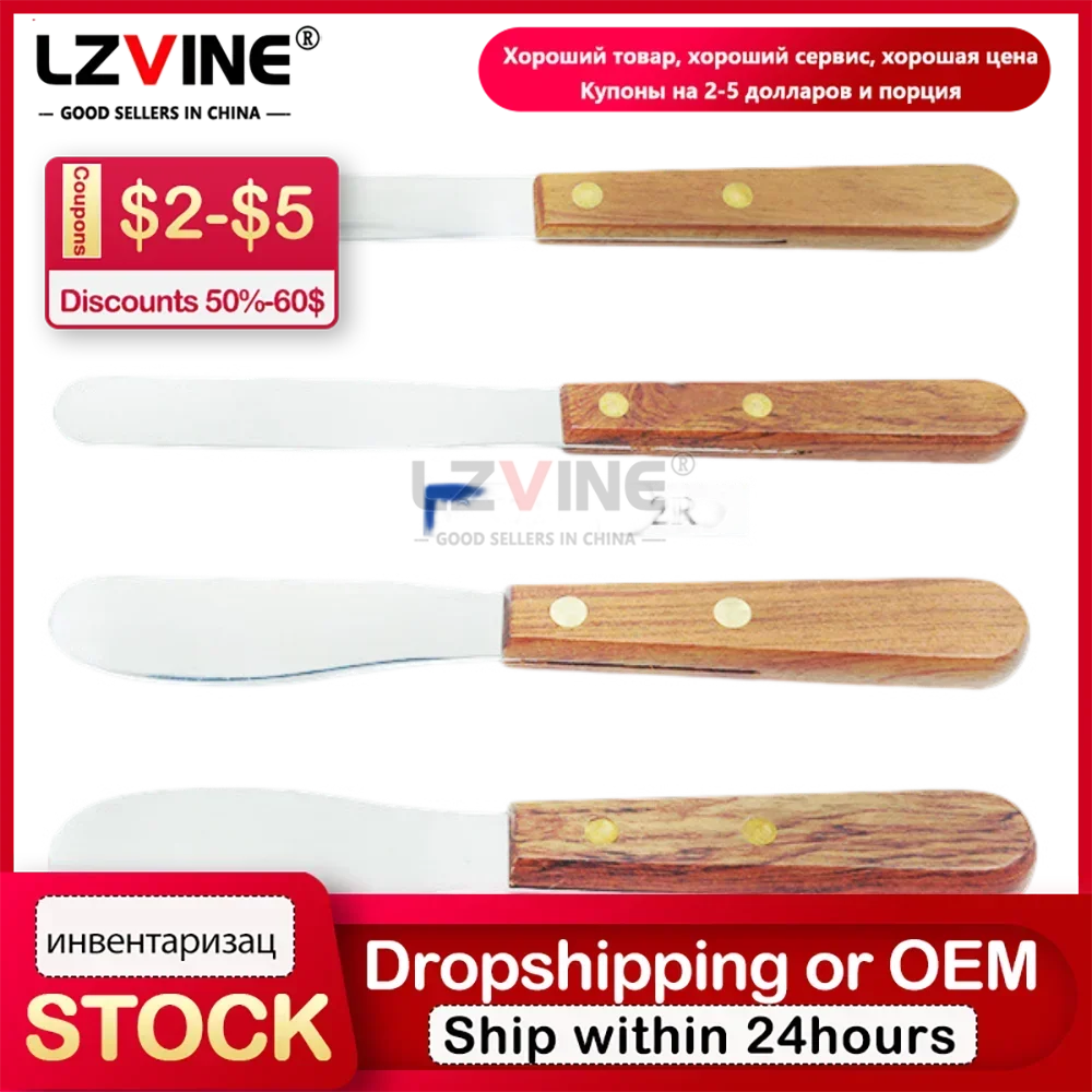 Dental Mixing Spatula Wooden Handle Knife Mixing Lab Plaster Gypsum Carving Knife Blade Cutter Dentist Impression Materials