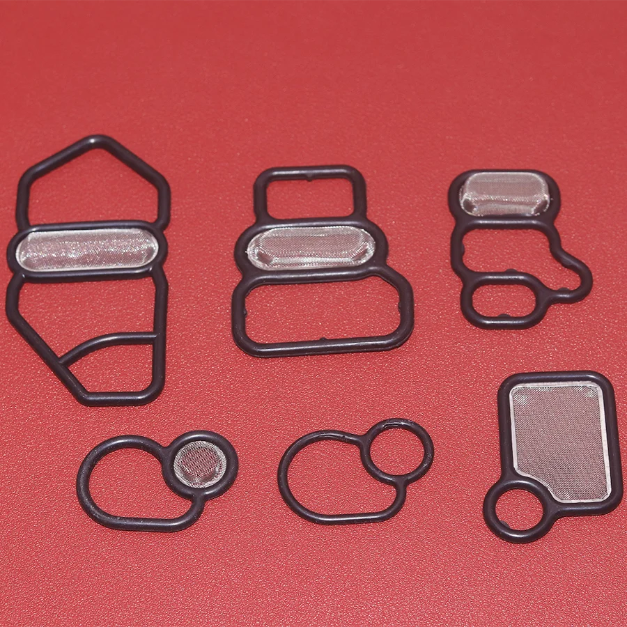 Solenoid Valve Filter Gasket VTEC Solenoid Gasket Spool Valve VTC Filter Screen Seal 15815-RAA-A02 15845-RAA-A01 For Honda Civic Integra Type-R Accord CRV