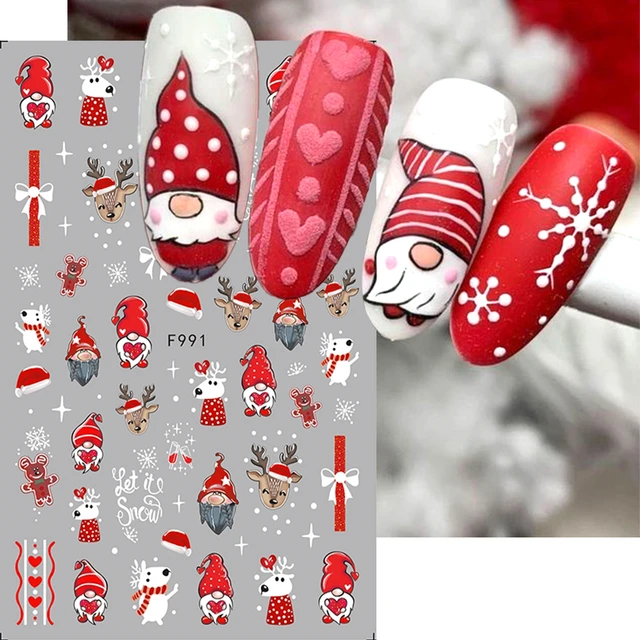 CHRISTMAS NAIL ART - 3D CANDY CANE & HAND PAINTED ELF| Christmas Nails  Collab - YouTube