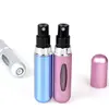 New 5ml Perfume Atomizer Portable Liquid Container For Cosmetics Traveling Mini Aluminum Spray Alcochol Empty Refillable Bottle 2