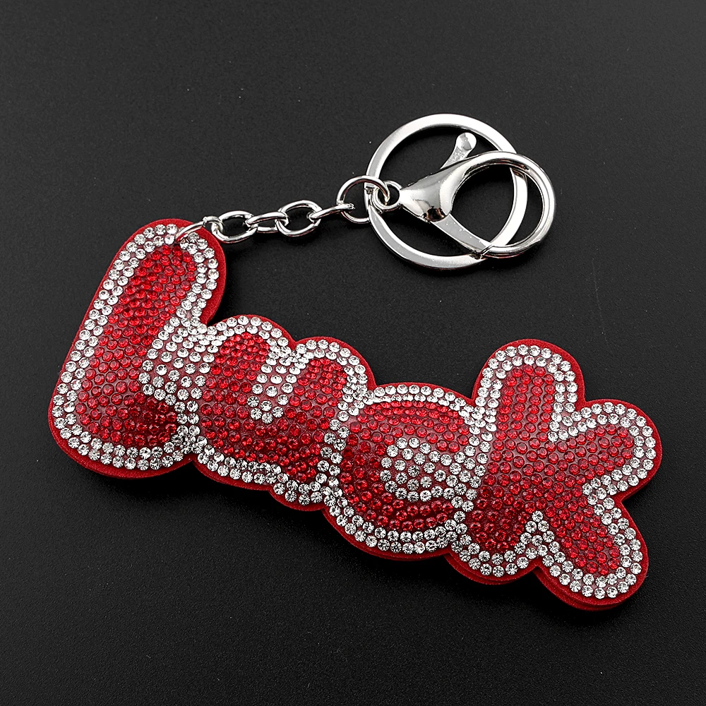 Glücksbringer-Schlüsselanhänger für Damen und Herren, voller Kristall-Strass, bringt Glück, weiblicher Taschenanhänger, Schlüsselanhänger, Schmuck, Geburtstagsgeschenke