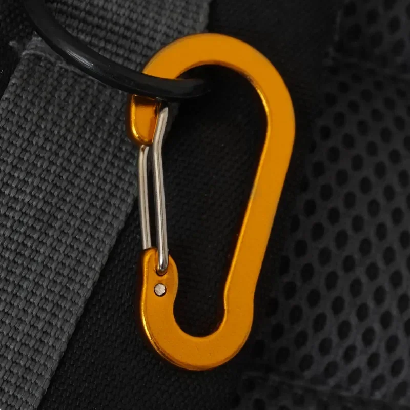 Climbing Carabiner 6pcs Outdoor Camping Multi Tool Mountaineering Buckle Small Carabiner Clips Fishing Climbing Accessory