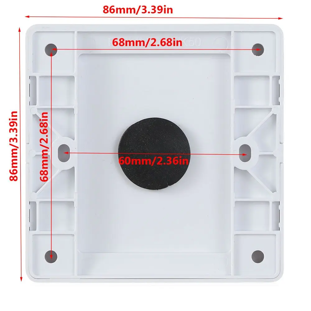 86Type Cable Socket Panel With Rubber Pad With Outlet Hole Wall Blank Panel Cable Cover Organizer Storage Home Improvement cable hole cover cable organizer
