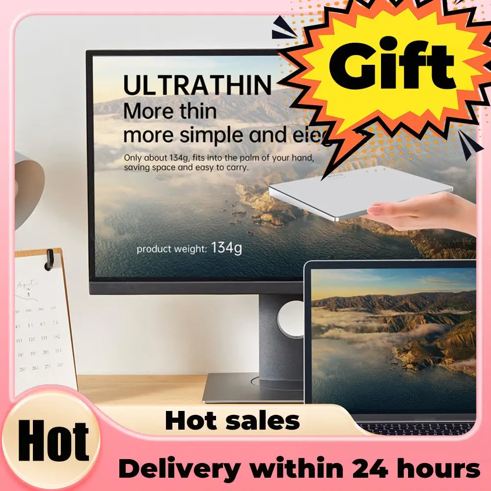 블루투스 호환 터치패드 멀티 제스처 휴대용 트랙 패드 Type-C Windows ..