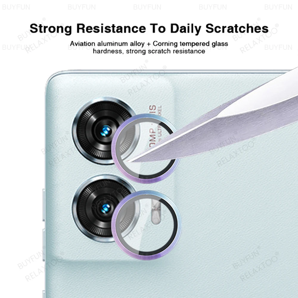 Camera Lens Protector Case Lens Ring Cover For Motorola Edge 50 Fusion Case Aluminium Alloy 3D Glass Camera Protector Edge50 50Fusion Edge50Fusion