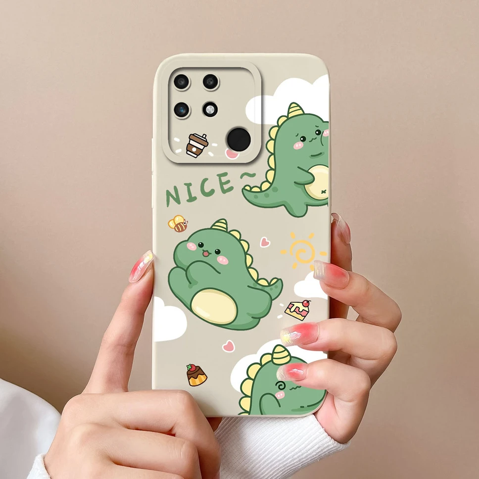 Fashion Love Heart Soft Smooth Liquid Silicone Phone Case - Bumper Cover