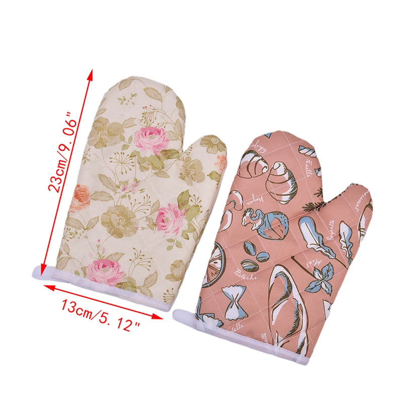 Microwave Oven Glove Kitchen Mitten Heatproof Resistant Non-slip Baking Gloves kitchen gloves,cotton pot holders
