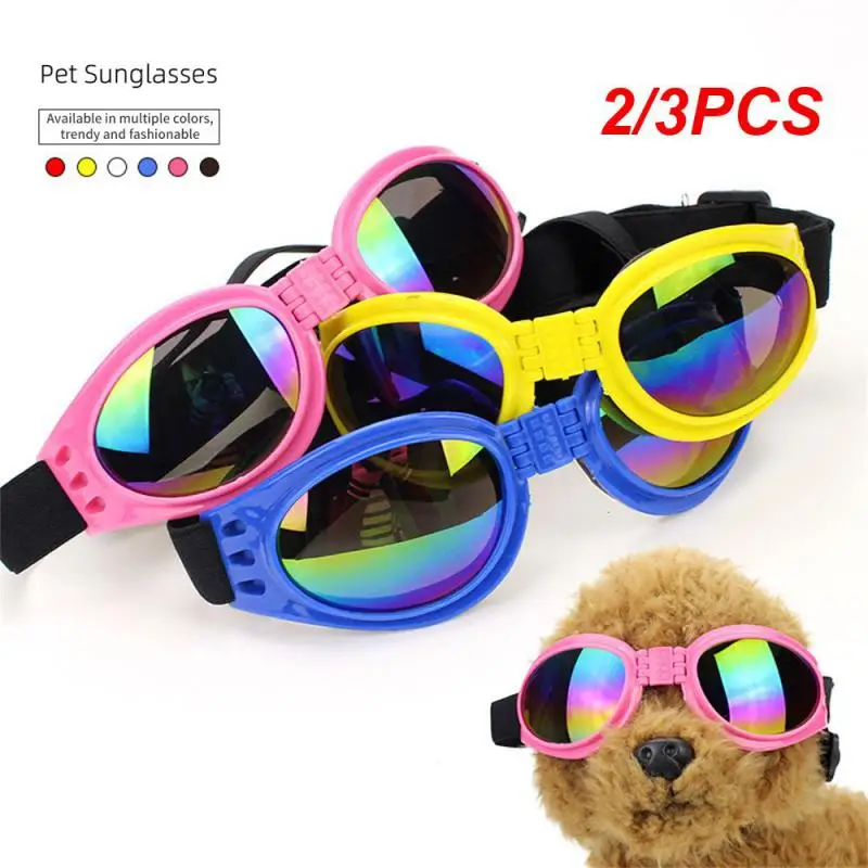 

2/3PCS Pet Glasses Cat Dog Protective Glasses Pet Supplies Dog Glasses Sunscreen Foldable