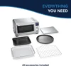 Air Fry Oven, Premium 9-in-1 Digital Air Fry Convection Toaster Oven, Grills, Broils, Bakes, Roasts, Keep Warm, Reheats, 1800-Wa 4