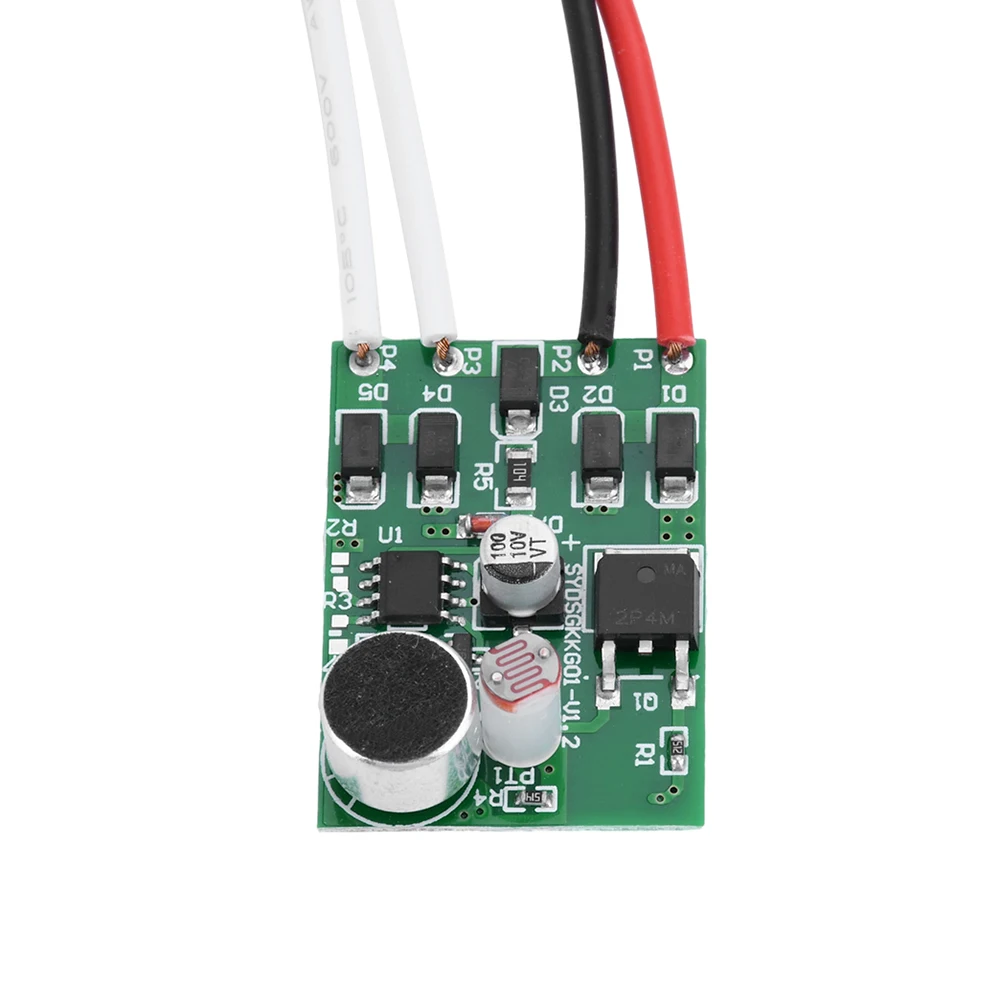 220V 50Hz Sound Voice Sensor Switch 60W Indoor Intelligent Auto On Off Lights Switch Automatic Voice Control Sensor Detector