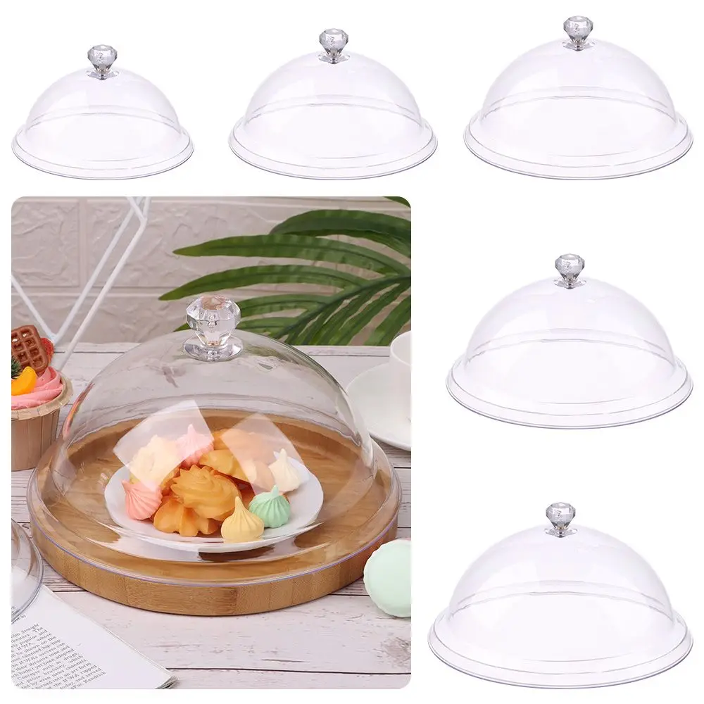 Creative Acrylic Party Decoration Dessert Storage Tray Food Cover Dust-Proof Food Cover Cake Bread Plate Fruit Display Holder food cover kitchen storage box fruit storage box