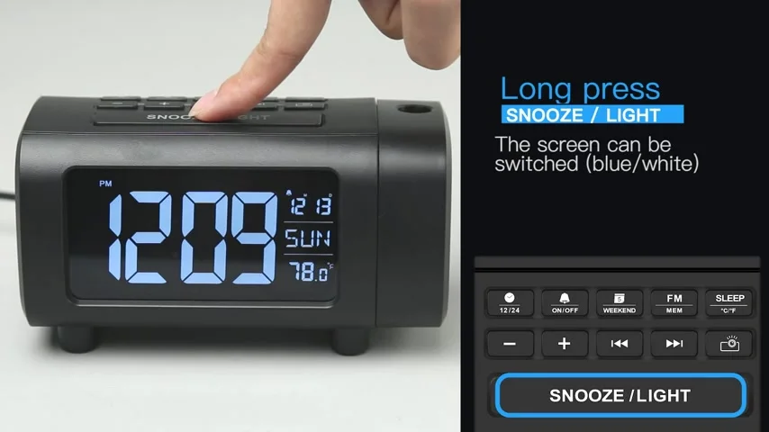 iTOMA Piccole Sveglie Digitali Doppie con 4 Modalità Settimanali di Sveglia, Snooze, Caricatore USB, Dimmer Automatico e Manuale, 12/24 ore, Luce Notturna e Orologio con Display a Led Arancione 213
