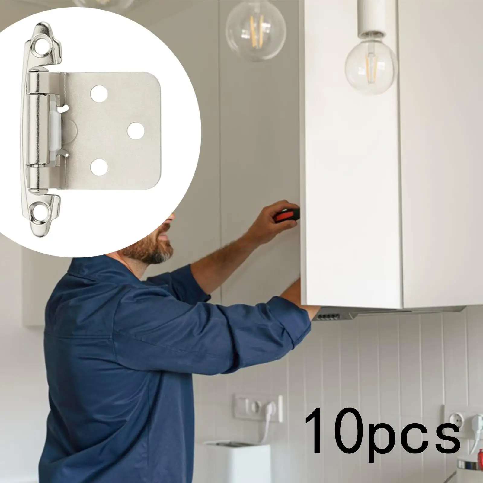 10x 1/2inch Cabinet Door Hinges Easy Installation Heavy Duty Door Hardware 10x 1/2inch Cabinet Door Hinges Easy Installation Heavy Duty Door Hardware