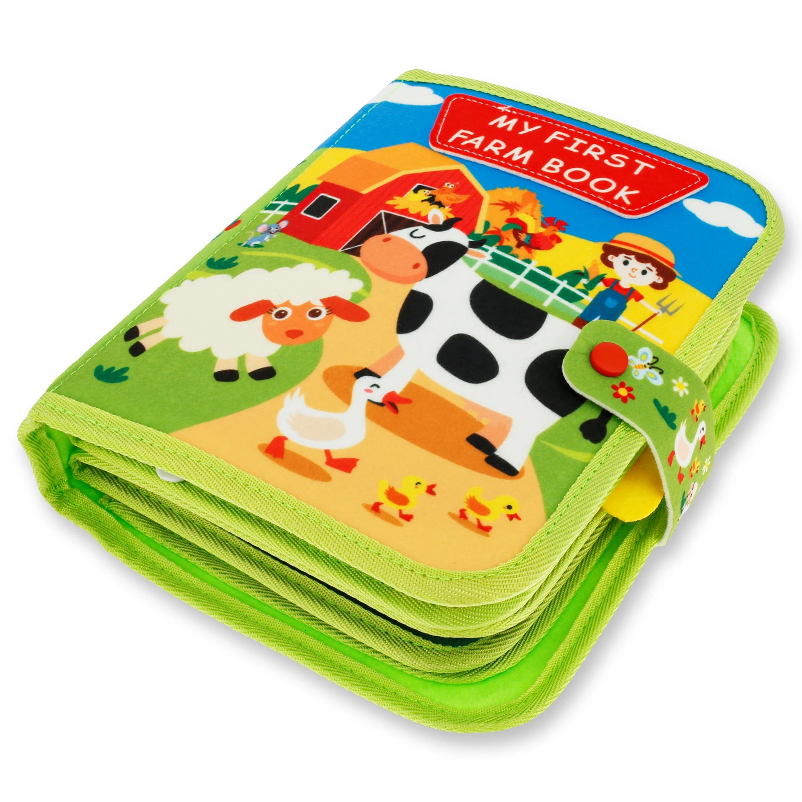 Baby Felt Books Educational Sensory Toy Animals Sensory Books Early Development Interactive Quiet Educational Toy felt board play set