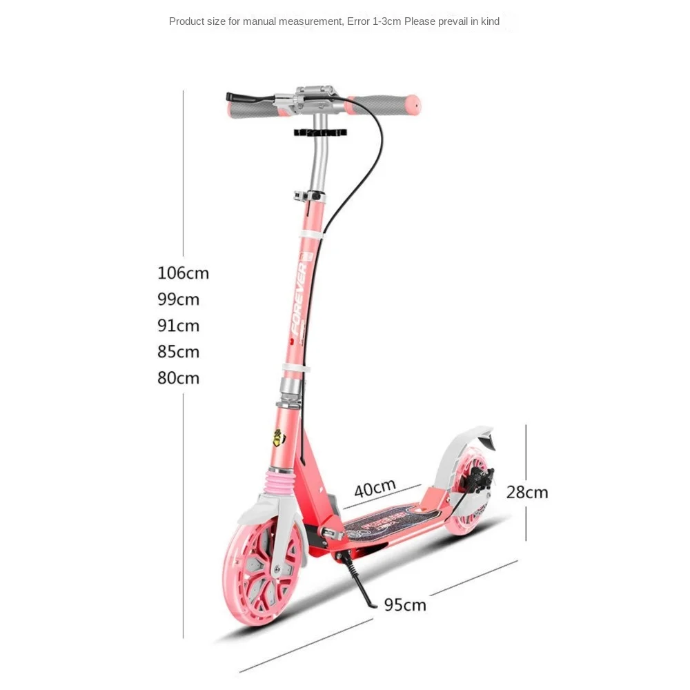 Motion Foldable Scooter Aluminum Alloy Material Suitable Children Adolescents Lightweight Durable Easy Sliding TULX