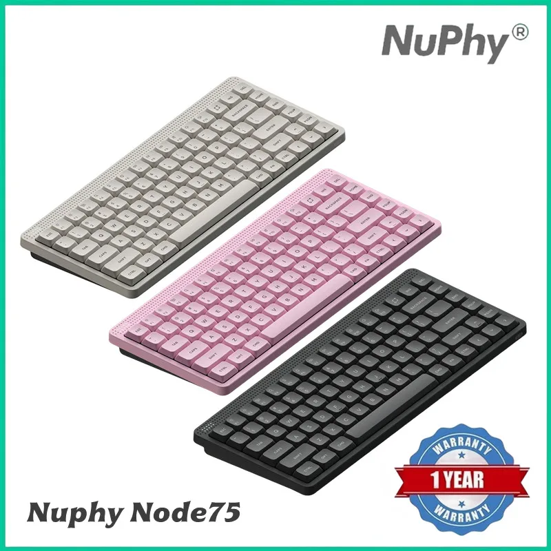 NuPhy Node75 retro draadloos mechanisch toetsenbord met mini-touchbar