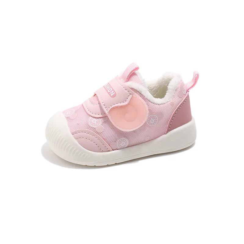 Cute Sweet Baby Shoes Autumn Winter Infant Warm Fur Shoes Newborn First Walkers Toddler Boy Girl Flexible Sneakers For Baby 5
