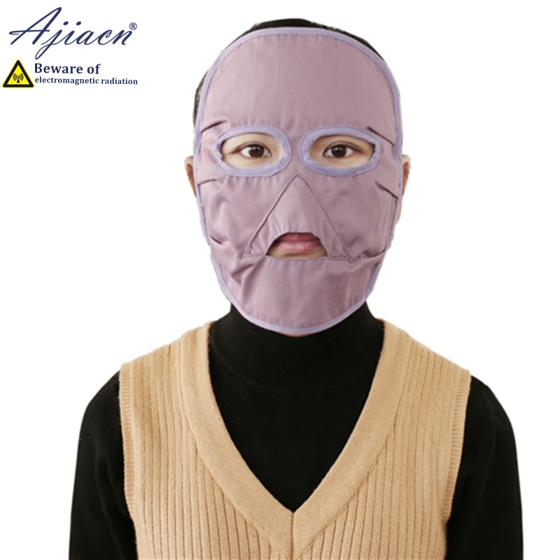 Anti-radiation pure cotton lining face mask Mobile phone, computer Electromagnetic radiation shielding silver fiber face mask