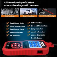 New KONNWEI KW890 12V Car OBD2 Battery Tester Analizer Auto Diagnostic Tool Battery Match 3 in 1 Car OBDII Scanner Code Reader - Image 2