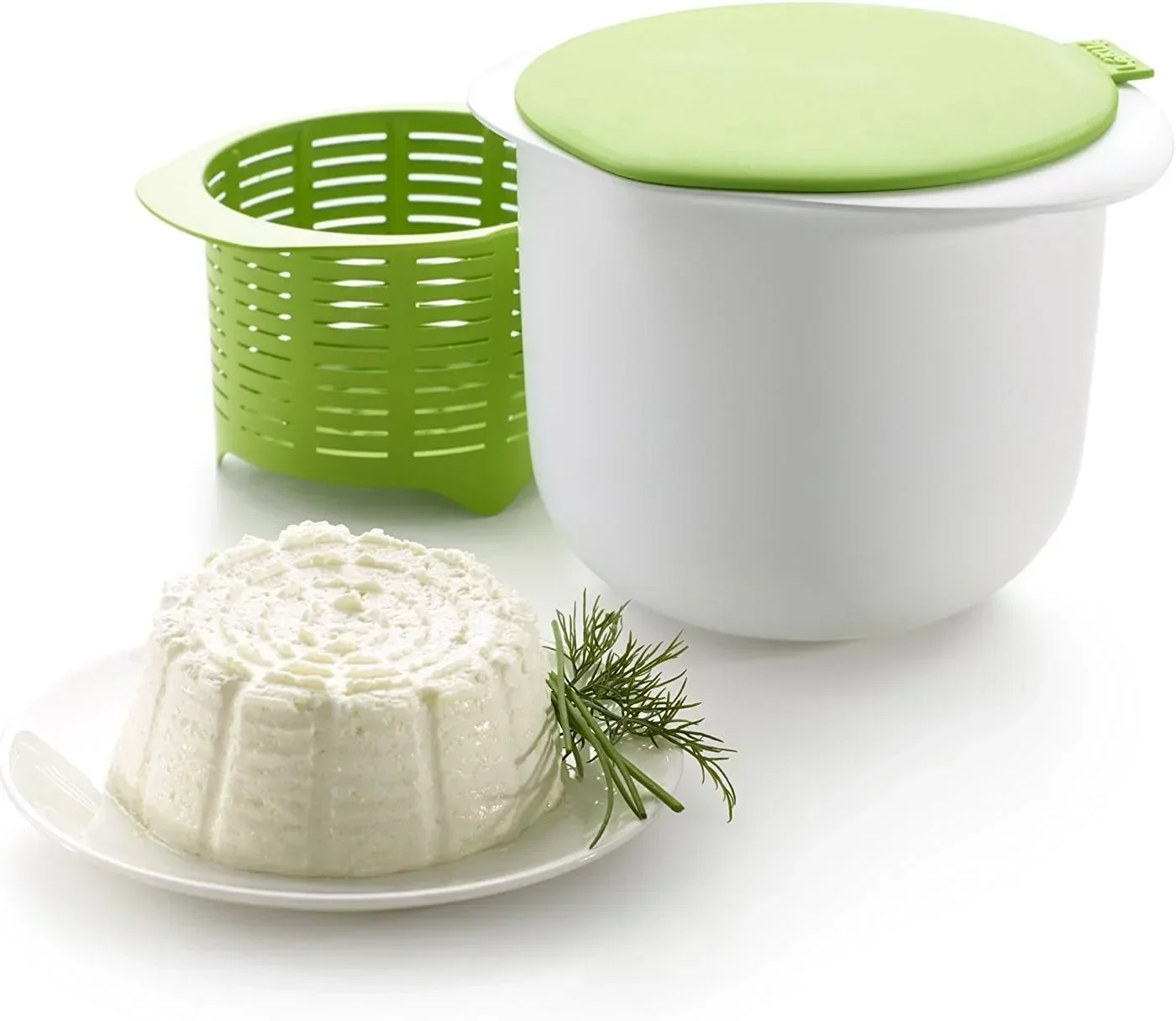 Silicone Cheese Maker Kit with Drain Filter and Recipe Booklet - Gourmet Kitchen Gadget