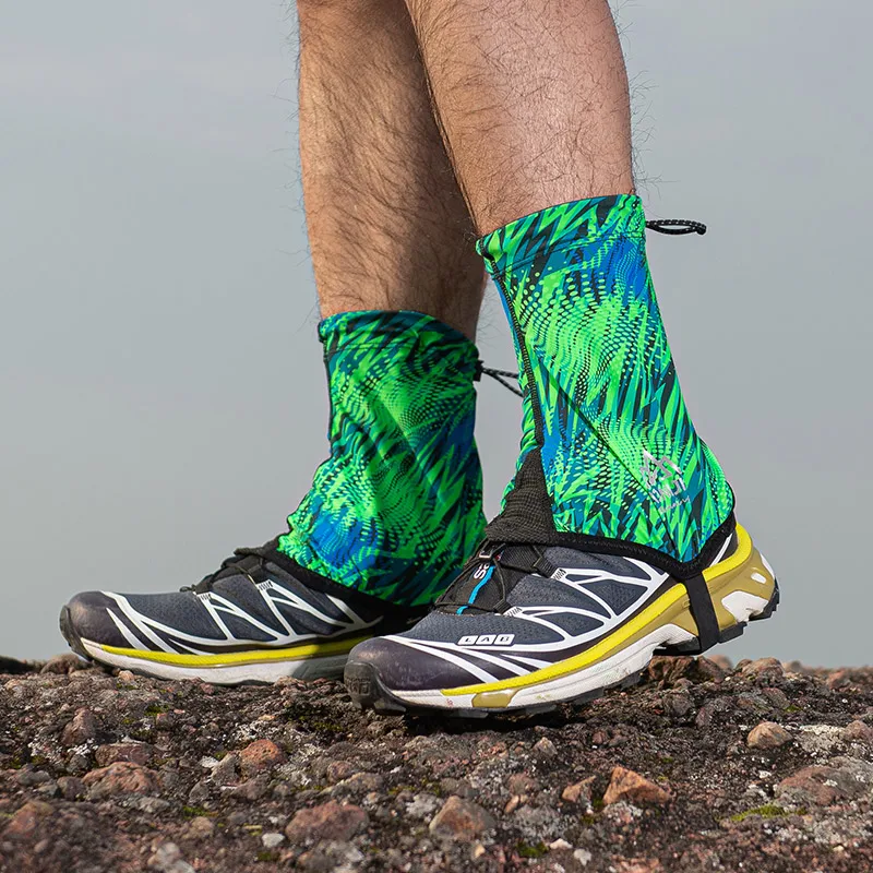 Running Short Trail Gaiters Protective Sandproof Shoe Covers With Drawstring for Outdoor Jogging Hiking Gaiter bicycle shoe covers leg gaiters