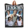 Vintage Jeremy Allen White Bootleg Blankets Flannel Printed The Bear Tv Show Multifunction Warm Throw Blanket for Bed Office 1