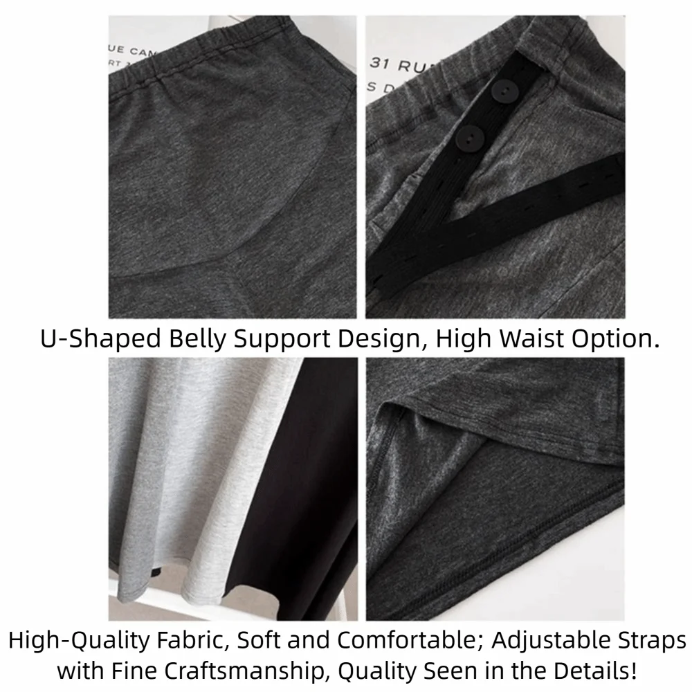 Comfortable High Waist Pregnancy Trousers Plus Size Breathable Pregnant Belly Pants Soft Texture Modal Wide Leg Pants Home Wear