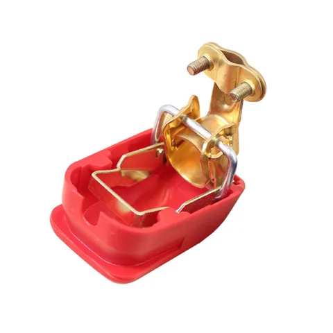 Pair Car Battery Terminals 12V Auto Battery Terminal Connector Battery Bornes Cable Terminal Adapter Copper Clamps Clip Screw