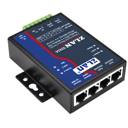 ZLAN 5243A 2 ports RS485 to Ethernet RJ45 TCP IP Modbus RTU Gateway multi master serial device rs232 to ethernet