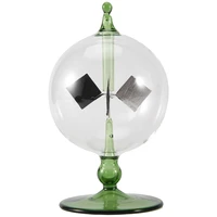 Green Solar Power Radiometer Crookes Solar Energy Spinning Vanes Windmill Gift Home Desk Decoration 1