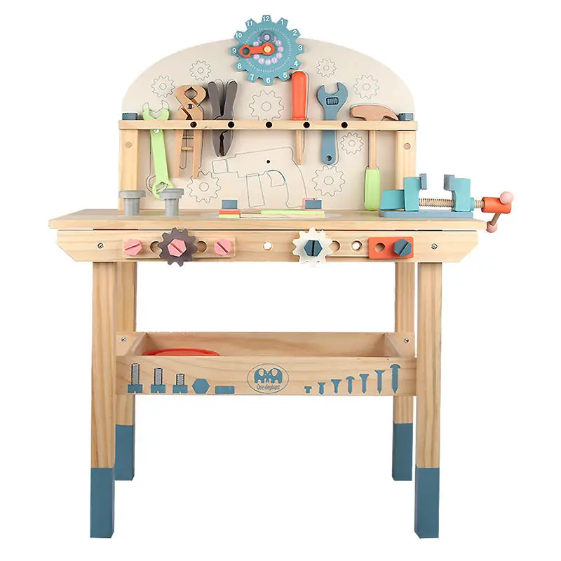 Exercise Children's Hands on Ability Educational Toy Tool Bench Toy Sets Wooden Tool for Kids