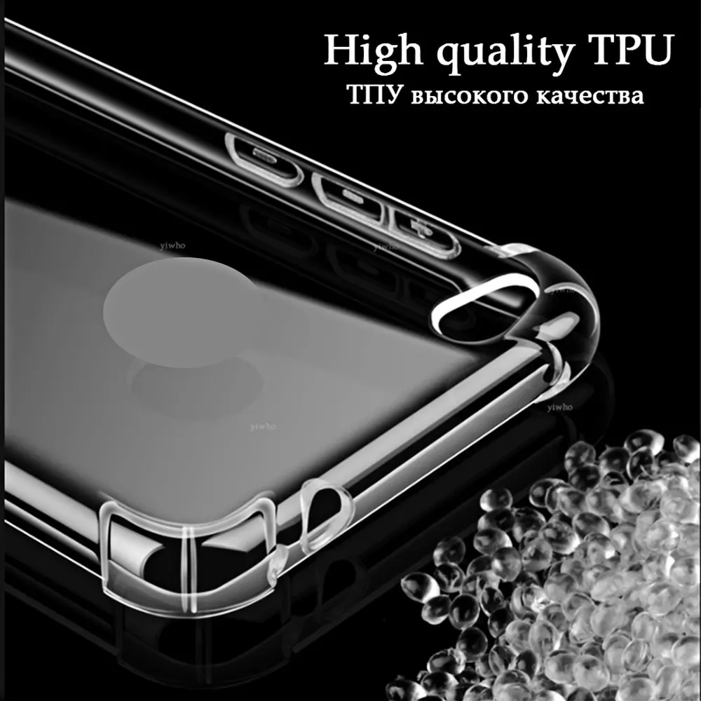 Shockproof Transparent Clear Soft TPU Phone Case with Protective Back Cover
