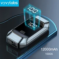 Vyvylabs 12000mAh Car Jump Starter Power Bank 1000A Starting Device Booster Auto Vehicle Emergency Battery For 12V Car Powerbank 1
