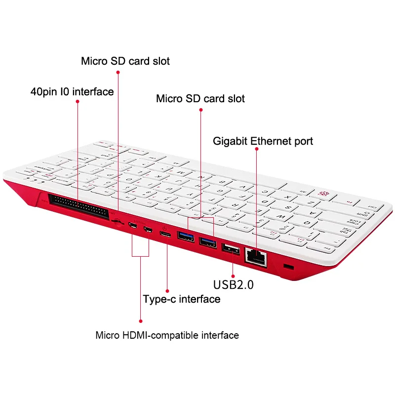 Официальная компьютерная клавиатура Raspberry Pi 400 Prog ram ming 64 бит четырехъядерный