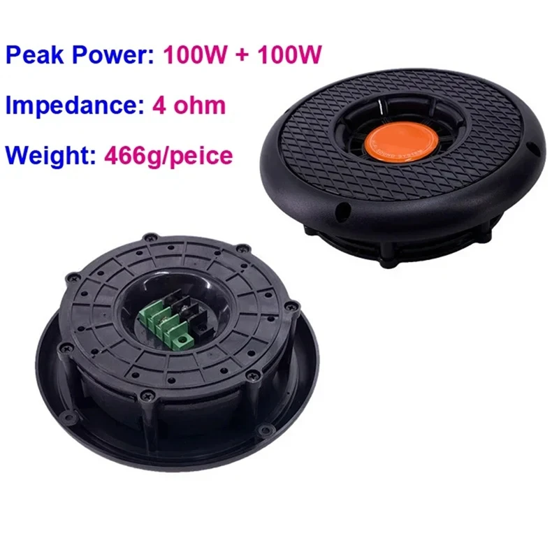 100W 4Ohm HD Audio Speaker Full Range Power Loudspeakers Portable 2.0 Hifi System Automotive Home Ceiling Speakers Durable