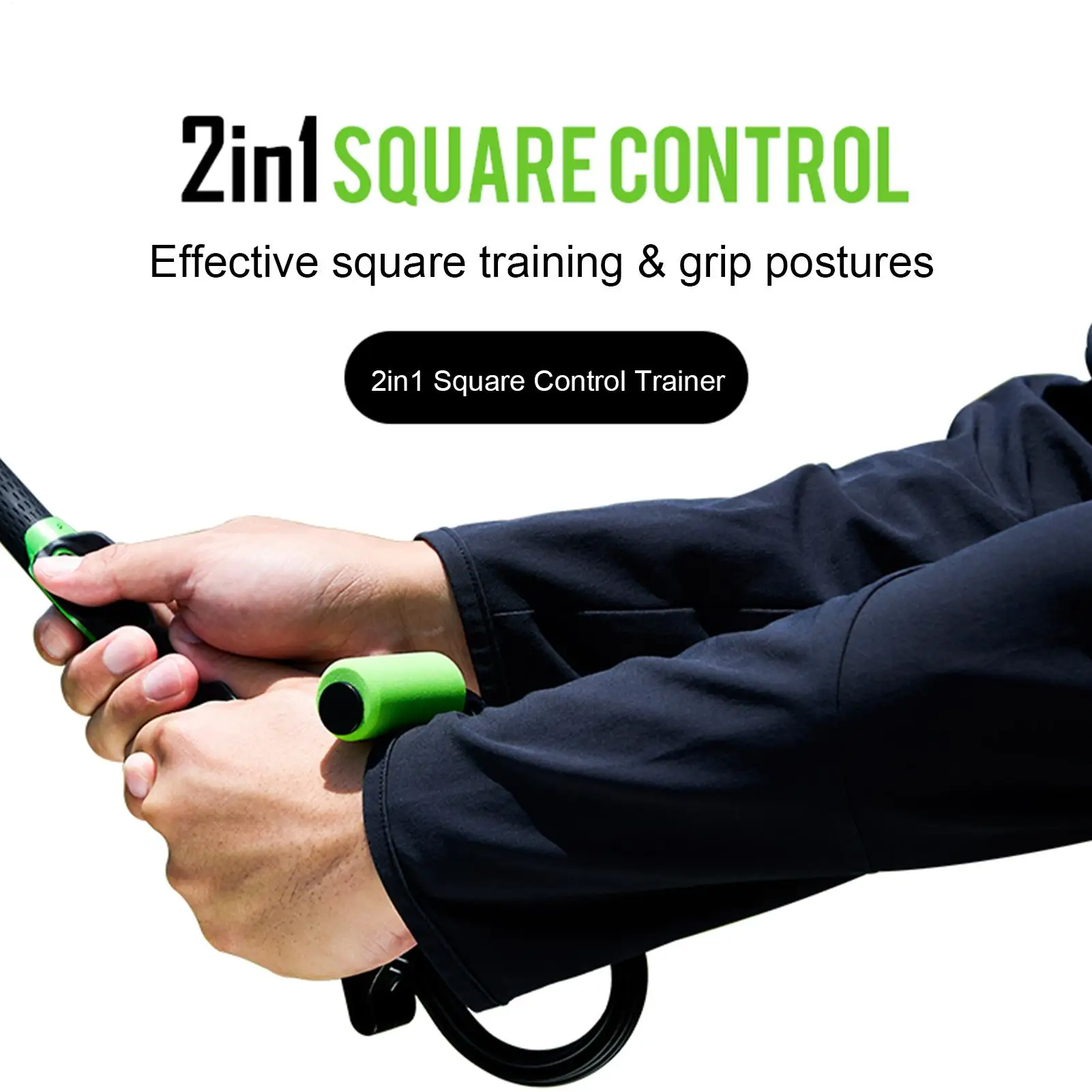2in1Golf Swing Corrector Aid Square Training Grip Postures Trainer Control Tool Golf Swing Tool Putter Hand Grip Correction