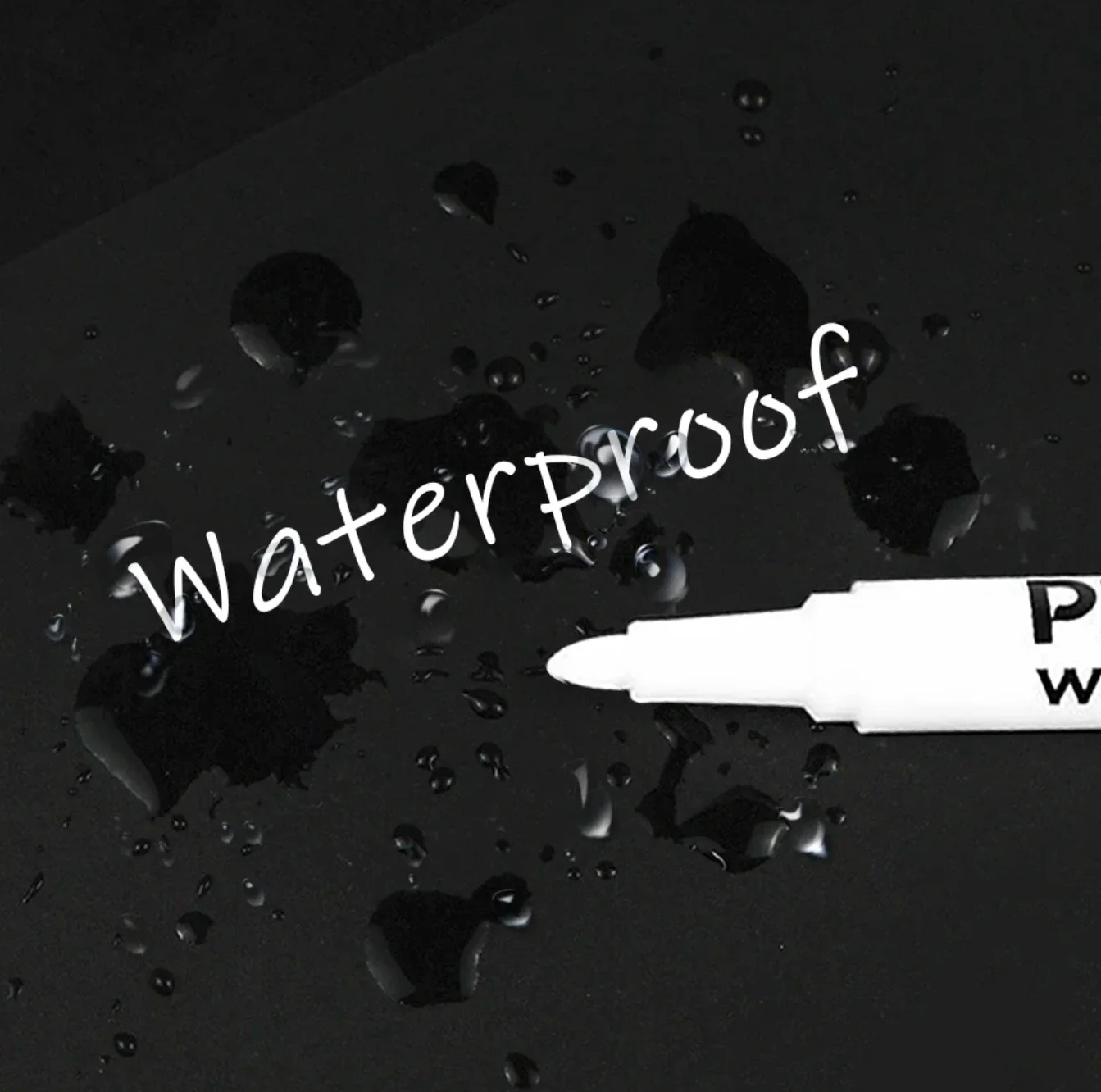 Acrylic Paint White Marker White Paint Pen for Rock Painting Stone Ceramic Glass Wood Tire Fabric Metal Canvas 3/6 Pcs