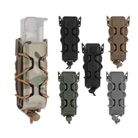 All Terrain Pistol Mag Pouch Magazine Carrier Molle Cartridge Holder for 9mm .40 .45 ACP Flashlight Shooting Airsoft 1