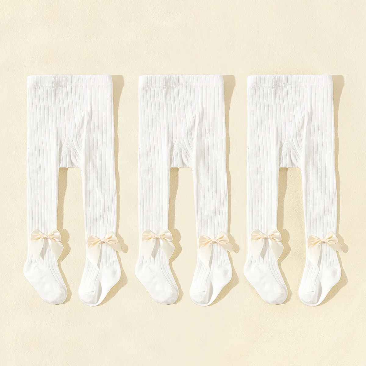 Baby Girls Bowknot Cotton Tights 6