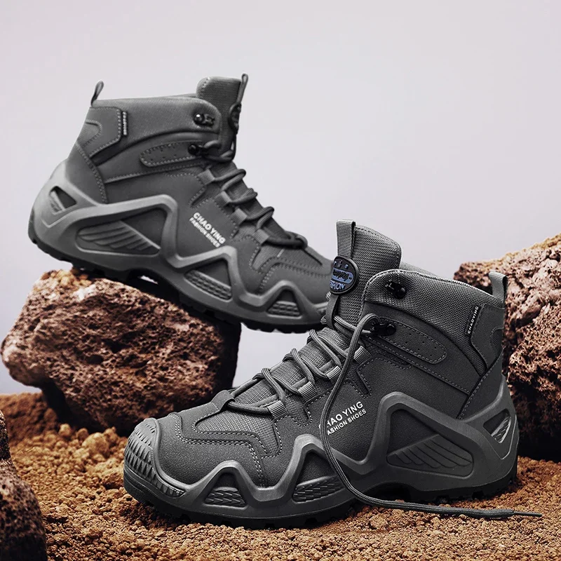 New Men Lace-up Tooling Boots Classics Men's Outdoor for