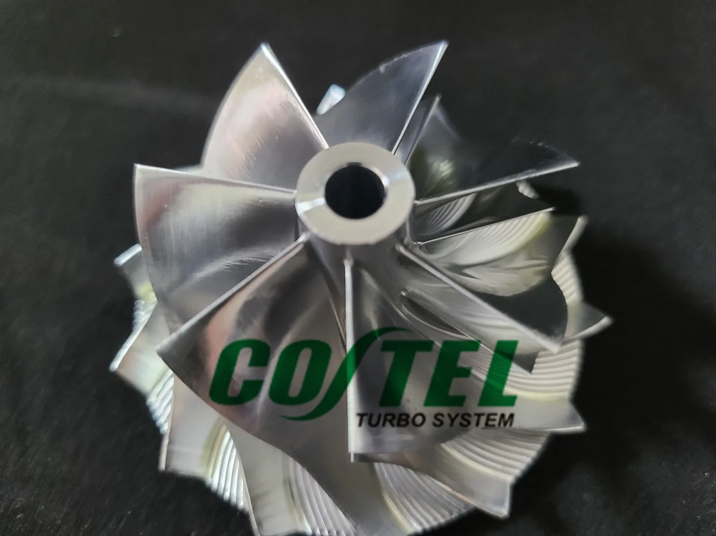 RHF55V Billet Wheel Turbo Performance 7 + 7 Blades RHF5 RHF55 CNC Billet wheel 48.5MM/65MM turbocharger parts