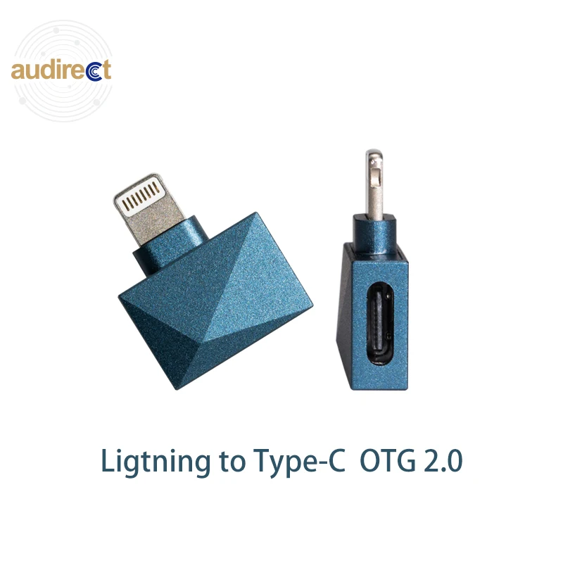 

Audirect L/C OTG 2.0 USB OTG Lightning to Type C Socket For iPhone DAC Decoder AMP Headphone Amplifier