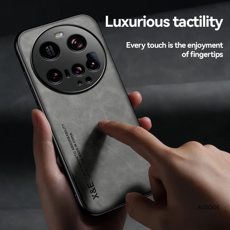 Luxury Leather Ultra Thin Car Magnetic Protection Cover