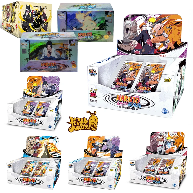 

Free Shipping Kayou Naruto Sealed Box Gaara Uchiha Itachi Anime Characters Game Collection Flash Card Cartoon Toy Christmas Gift