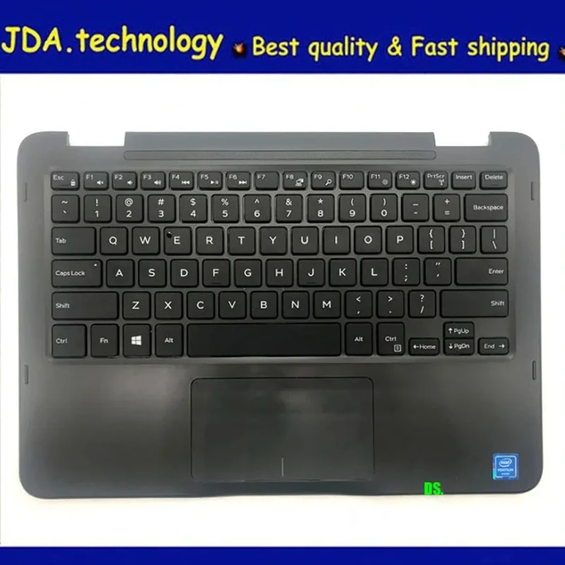 

MEIARROW Новинка для DELL Inspiron 11 3000 11-3168 3168 серия palmrest английская клавиатура верхняя крышка сенсорная панель, черный